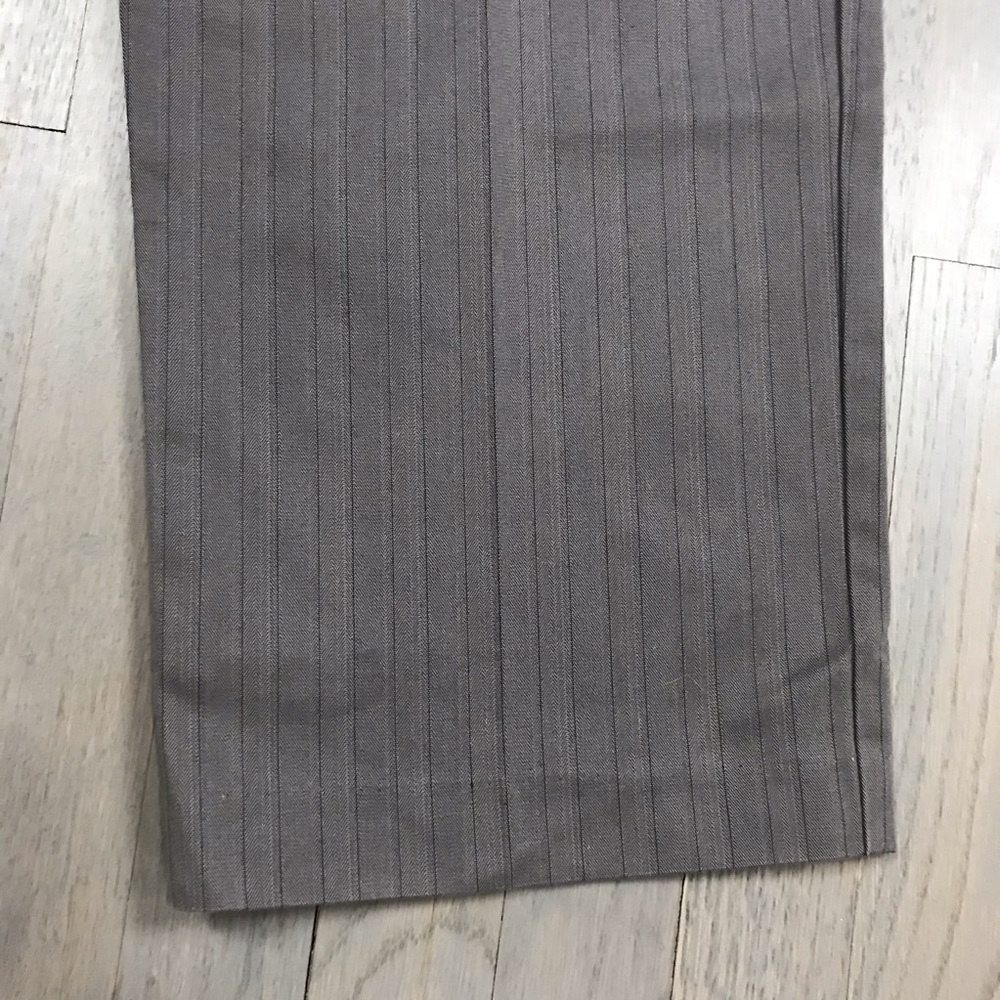Dockers D3 Classic Fit Grey Striped Dress Pants 34 - Picture 6 of 8